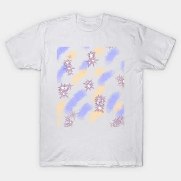 Purple yellow sparkle watercolor art T-Shirt by Artistic_st